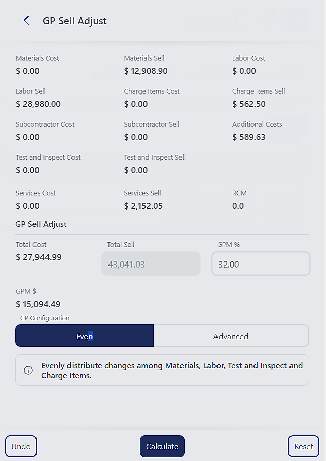 GPM Adjustment Screenshot